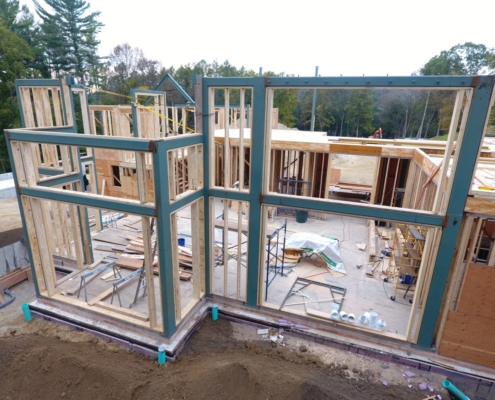 Steel structure of the house