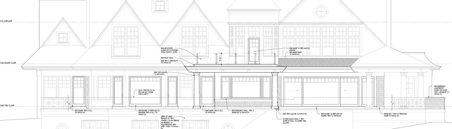 Architectural drawing of the residence