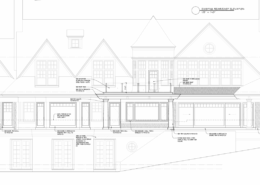 Architectural drawing of the residence