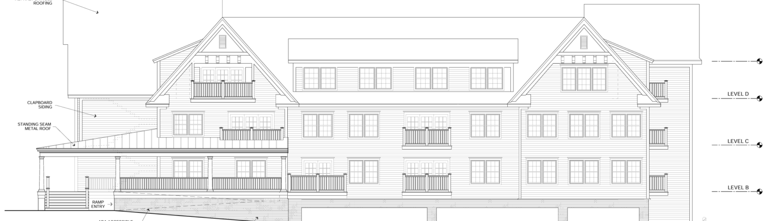 Blueprint of apartment building